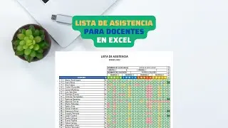 Lista de Asistencia para Docentes, en Excel [GRATIS]