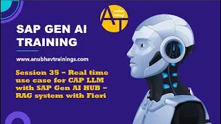 35 SAP Generative AI &ndash; Real-Time CAP Application with Generative AI & RAG System on SAP BTP