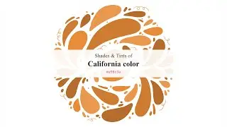 Shades & Tints of California color #e98c3a A Warm Orange color #cf7c33 #b56c2d #eb984f #eda565