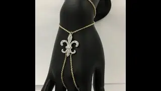 Fleur-de-lis custom slave bracelet