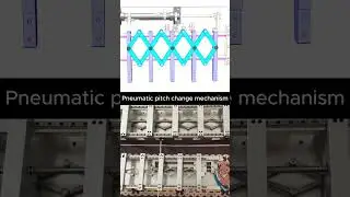 Pneumatic pitch change mechanism  #cad #mechanical #machine #3dengineering #mechanic #3ddesign