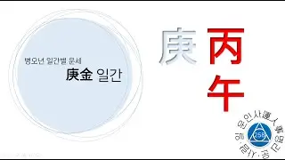 258. 병오년 운세 - 경금 일간