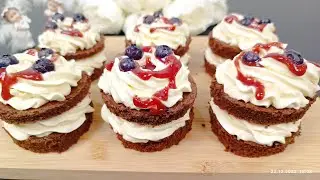 🎄🎂Самый вкусный шоколадный десерт на Рождество! За 15 минут Вкусный рецепт для всей семьи
