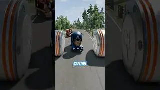 Funny and Crazy cars VS Bollards in BeamNG.drive