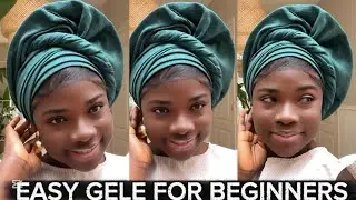 HOW TO TIE : QUICK & EASY GELE ON YOURSELF || TURBAN || HEADSCARF || TUTORIAL 
