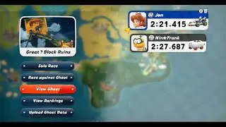 Mario Kart World - Time Trials - Great ? Block Ruins