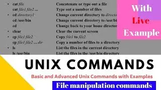 Linux Basic cmd tutorial for beginner :  file manipulation tutorial for linux