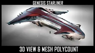 Genesis Starliner - 3D View & Mesh Polycount