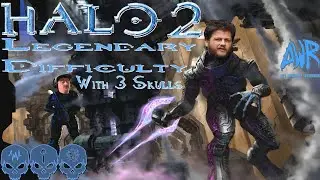Halo 2 - Legendary With a first time Spartan! Chirp X Bazar ! 3 skuls (and iron)