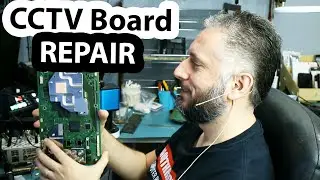CCTV Motherboard Repair - Broken Connector Replacement using another board