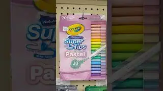 Good Price 💲 20 Crayola Super Tips Pastel Markers 🎨 Hobby Lobby Art Shopping