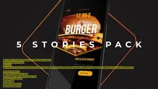 Restaurant Delivery Menu Opener | After Effects Template | VideoHive 26533277
