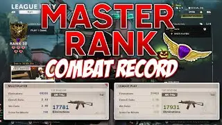 MY MASTER RANK STATS & COMBAT RECORD IN COLD WAR LEAGUE PLAY
