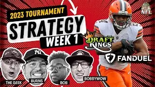 DFS NFL Week 1 Draftkings GPP Strategy and Picks | Tournament Tactics