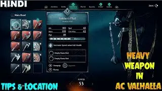 How To Get Soldier's Flail ( Heavy Weapon) In AC Valhalla Tips And Location -  Hindi Guide