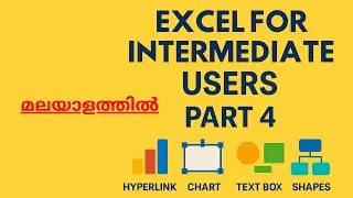 Excel for Intermediate Users Part 4 Hyperlink Chart Text Box Shapes Smart Art Office Gurukulam
