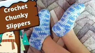 Crochet Easy Slippers/ Crochet Sandals/ Crochet Footies (Crochet For Beginners | Learn to Crochet)
