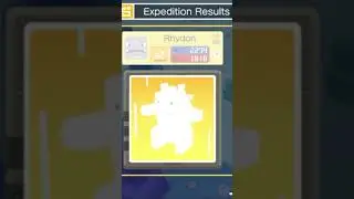 Pok&eacute;mon Quest: Rhyhorn evolves