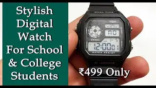 Stylish Digital Watch for Students | Premium Look Under ₹500 #watchreview #budgetwatch  #v2a