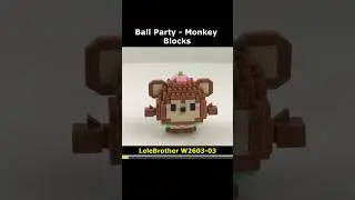 Ball Party Monkey W2603-03 Mini Blocks Preview #lego #brick #miniblock #nanoblock #block