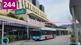 Bus 244 RATP : GX 337 GNV N⁰2891 Pte Maillot / Rueil-Malmaison RER par la Fondation Louis Vuitton.