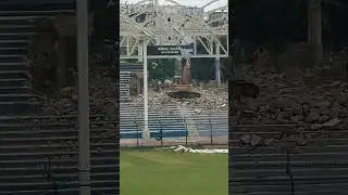 construction work undergoing in national stadium Karachi #cricket #karachi #nationalstadiumkarachi