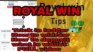 Royal win Malayalam. Trick in ladder💯working 😱🔥, WALLET, WIDRAW, DEPOSIT, in royalwinfull explained