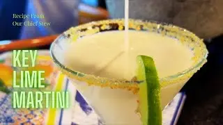 Key Lime Martini with Graham Cracker & Sugar Rim | Dessert Cocktail Recipe