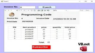 ❌ Stop Building Invoices the Wrong Way!📊 RDLC Invoice Report with VB.NET & Access (Filter & Search)