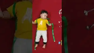 DIY baby tailor theme photography ,7 month photoshoot idea#babyphotography