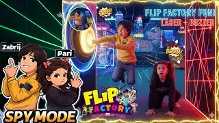 Flip Factory Full Tour! 🎢 Laser Maze, Football & Beat the Buzzer!