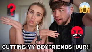 BOYFRIENDS HAIR CUT GONE WRONG!!! Lockdown Haircut...