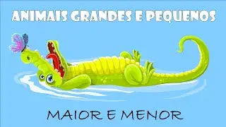 Noções de grandeza: grande/pequeno - maior/menor - Vídeo educativo