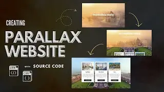 Create beautiful parallax website easily with html and css for beginners |  with source code