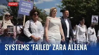 Mourners hold vigil to mark three years since murder of Zara Aleena
