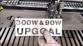 New 300W & 90W Mixed Stainless Steel Metal Wood Co2 Laser Cutting Engraving Machine