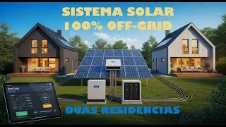 ENERGIA SOLAR OFF GRID O Funcionamento Di&aacute;rio que Abastece Duas Casas#eletrica #energia #solarenergy