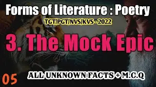 English Literature - The Mock Epic for TGT/PGT/NVS/KVS and other teaching exames....