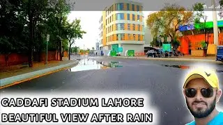 Gaddafi Stadium Lahore Beautiful View After Rain