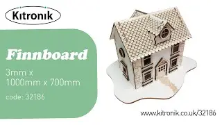 3mm Finnboard Laser Craft Card White 1000mm x 700mm - 10 pack