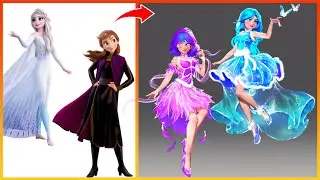 Elsa Anna Frozen Grow Up - Disney Princesses Transformation | Fasion wow