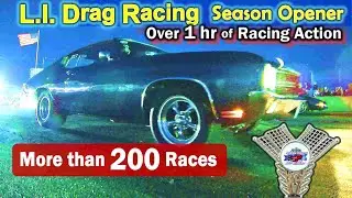 Over 200 Drag Races- Full Video of Race Track Not Street Opening Day-