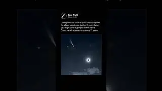If you're lucky you'll catch a glimpse of devil's comet #shorts #comet #space #fyp #viral #trending