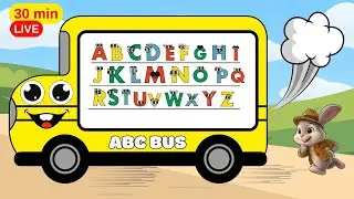 Песня про автобус ABC для детей &ndash; учим алфавит с детективом Банни #kidssongs