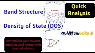 Band Structure and Density of State (DOS) Analysis