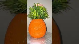 DIY unique cement vase 🏺 part-1 #cementcraft #diycementpot #homedecor #diyshorts