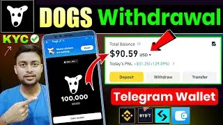 How To Withdraw Dogs Coin Telegram Wallet 🔥| Telegram Wallet Se Dogs Token Sell Kare |Dogs Withdraw