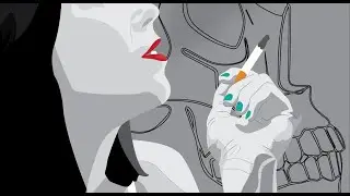 Illustrator Amazing Vector Art | Smoking Girl