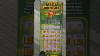 $50 Winner Nebraska Lottery Ticket 5x Mega Multiplier Лотерея в Америке США