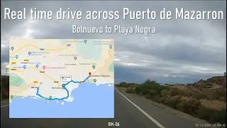 A real time drive across Puerto de Mazarron, Murcia, Spain